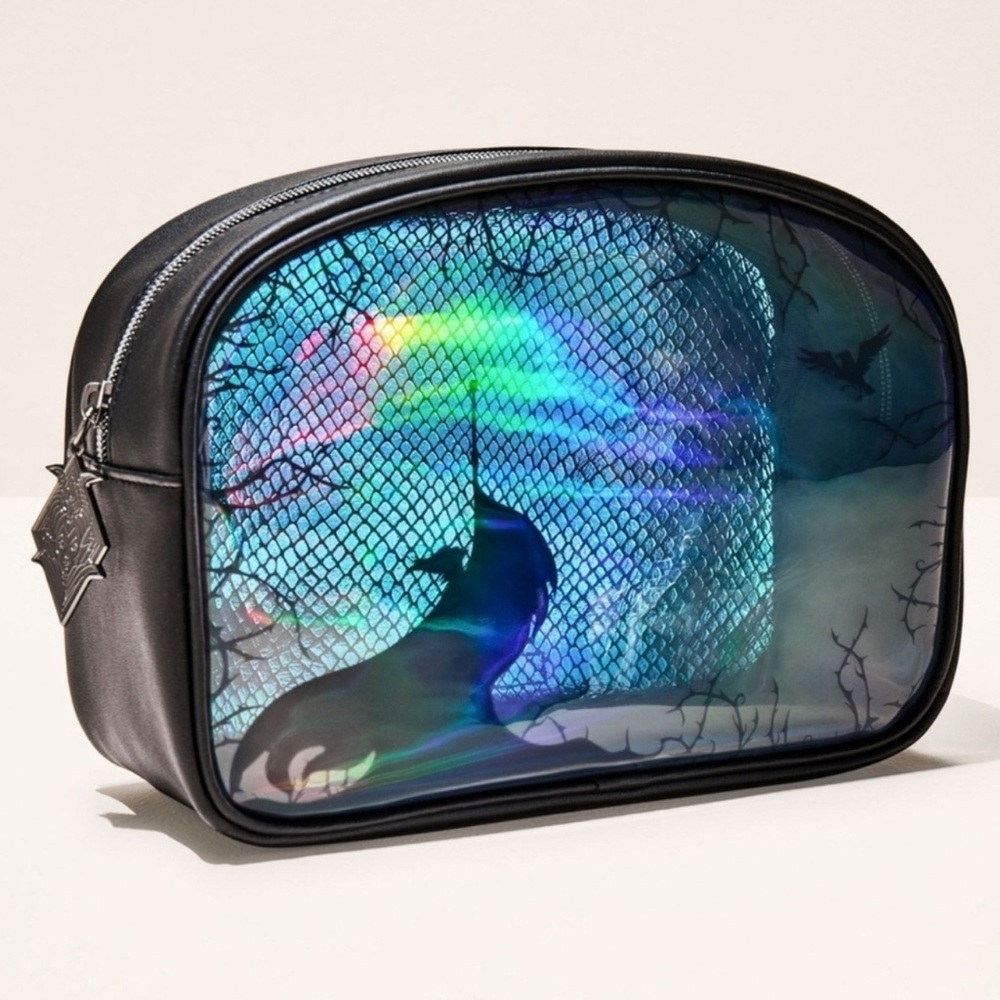 BBW Disney Maleficent Cosmetic Bag Collab Bath & Body Works Disney Villains Goth